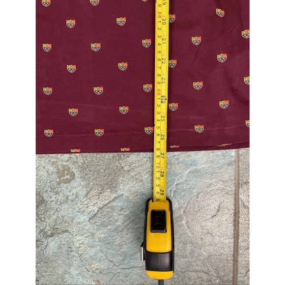 Polo Ralph Lauren Polo Men’s Large Short Sleeve Red All Over Crest Logo Pony - Picture 8 of 8